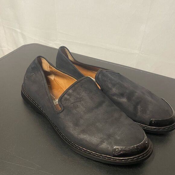Giuseppe Zanigotti Design Black Loafers - Picture 1 of 7